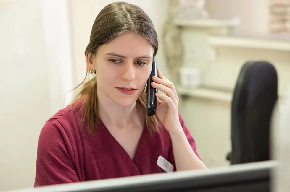 Anmeldung Tierarztpraxis